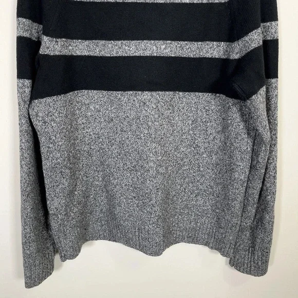 Banana Republic Two Black Stripped  Grey Sweater - Picture 13 of 14